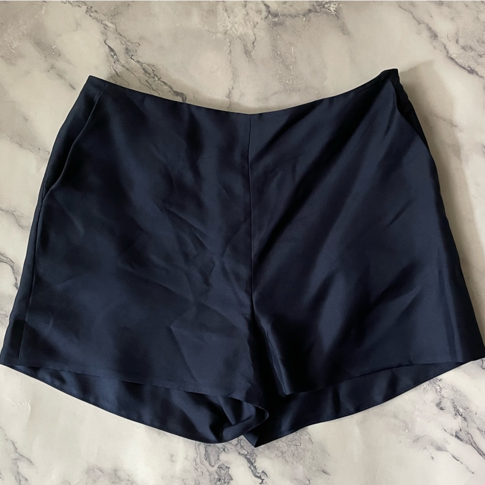 Barney’s silk baby blue shorts - NWT